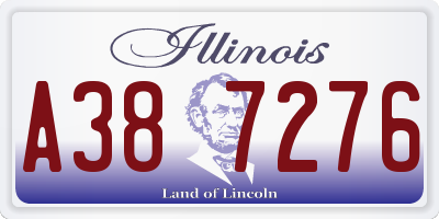 IL license plate A387276