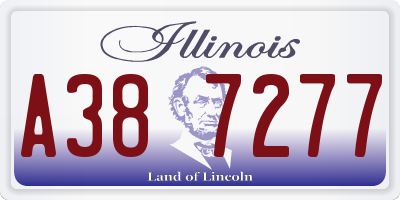 IL license plate A387277