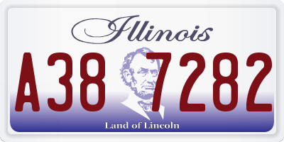 IL license plate A387282