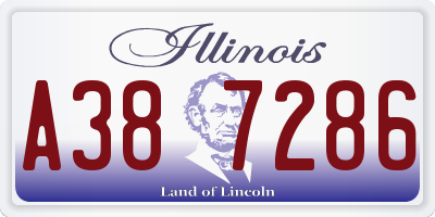 IL license plate A387286
