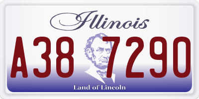 IL license plate A387290