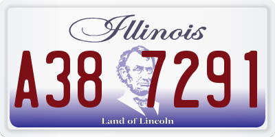 IL license plate A387291