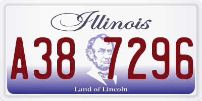IL license plate A387296