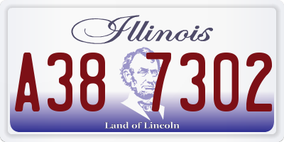 IL license plate A387302