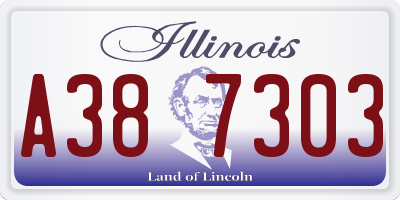 IL license plate A387303