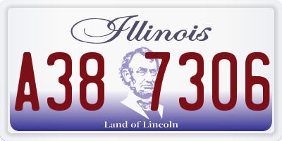 IL license plate A387306