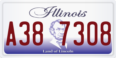 IL license plate A387308