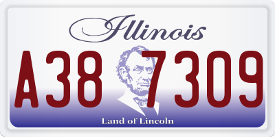 IL license plate A387309