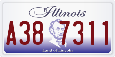 IL license plate A387311
