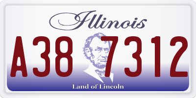 IL license plate A387312