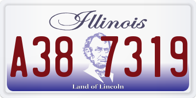 IL license plate A387319