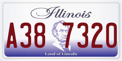 IL license plate A387320