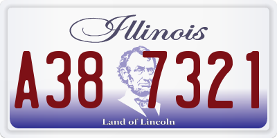 IL license plate A387321