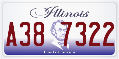 IL license plate A387322