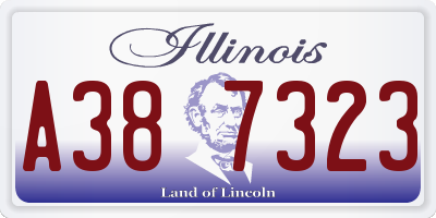 IL license plate A387323