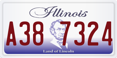 IL license plate A387324