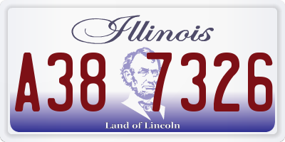 IL license plate A387326