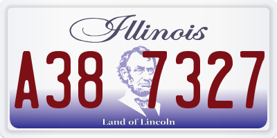 IL license plate A387327