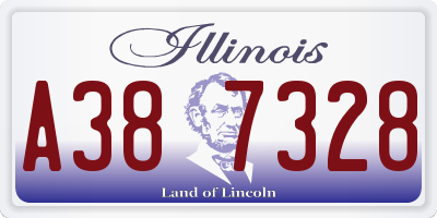IL license plate A387328