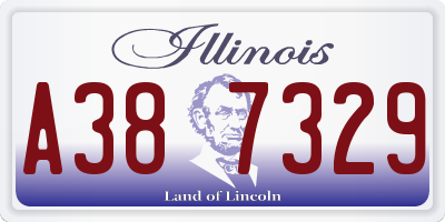 IL license plate A387329
