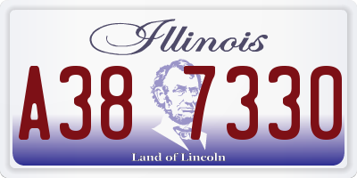IL license plate A387330