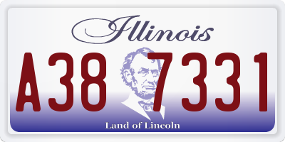 IL license plate A387331