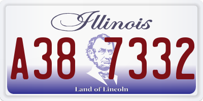 IL license plate A387332