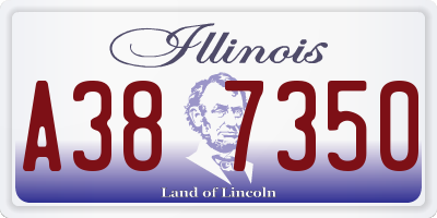 IL license plate A387350