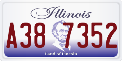 IL license plate A387352