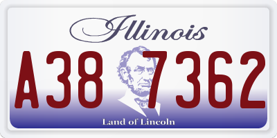 IL license plate A387362