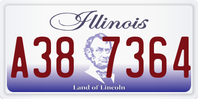 IL license plate A387364