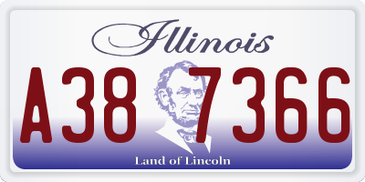 IL license plate A387366