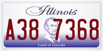 IL license plate A387368