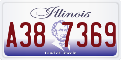 IL license plate A387369