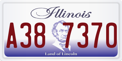 IL license plate A387370