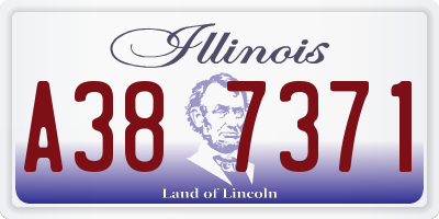 IL license plate A387371
