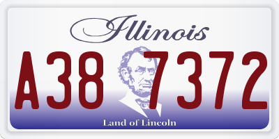 IL license plate A387372