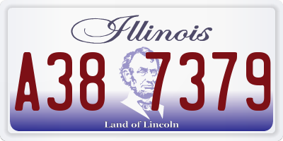 IL license plate A387379