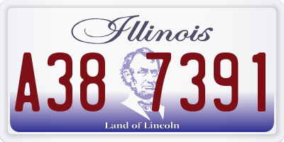 IL license plate A387391