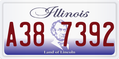 IL license plate A387392