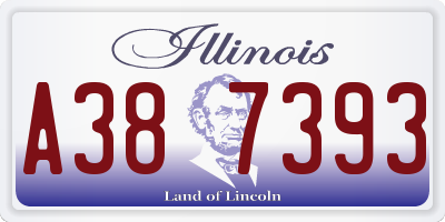 IL license plate A387393
