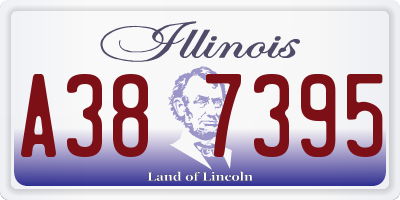 IL license plate A387395