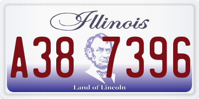 IL license plate A387396