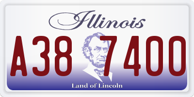 IL license plate A387400
