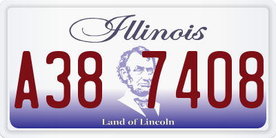 IL license plate A387408