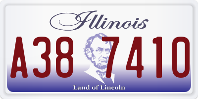 IL license plate A387410