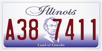 IL license plate A387411