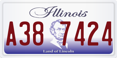 IL license plate A387424