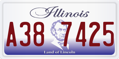 IL license plate A387425