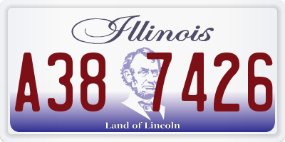 IL license plate A387426